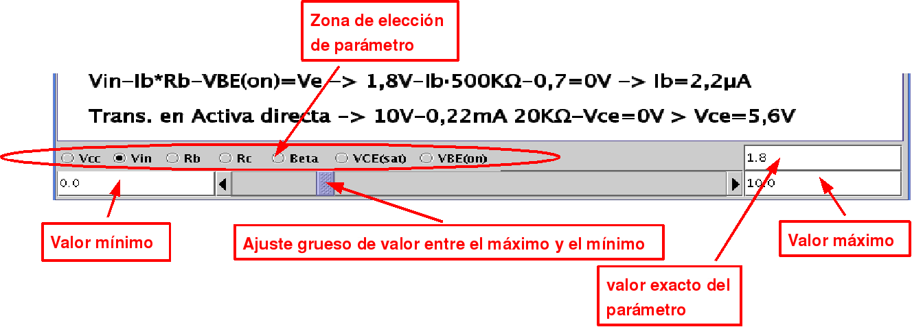 controles del simulador